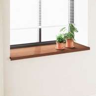 Prozorska klupčica, smeđe drvo, 160 x 50 x 4.5 cm, PVC