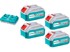 TOTAL Set baterija i punjača TFBCLI20244 20V 4000mAh