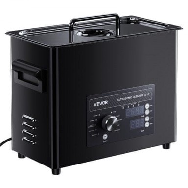 VEVOR Ultrazvučni čistač, 6 L, 365x195x320 mm, nehrđajući čelik