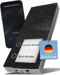 DOORLINE slim dect pametna vratna jedinica za portafon, crna