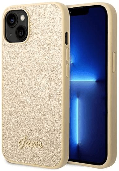 GUESS Zaštitna maska GUHCP14SHGGSHD, za iPhone 14, zlatna, šljokice