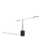 TRIO Crna/u srebrnoj boji LED stolna lampa (visina 65 cm) Fiore 