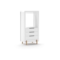 VIPACK Bijela otvorena dječja garderoba 88x180x57 cm Smile 