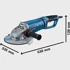 BOSCH Kutna brusilica GWS 27-230 PR Professional, 2700 W, plava