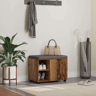 Klupa za hodnik s jastukom 60x38x46 cm, staro drvo