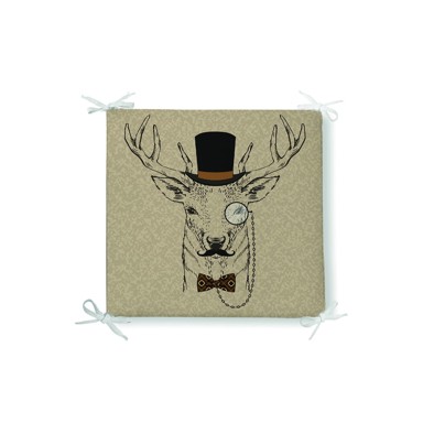 Pamučni jastuk za sjedalo Agent, 42x42 cm