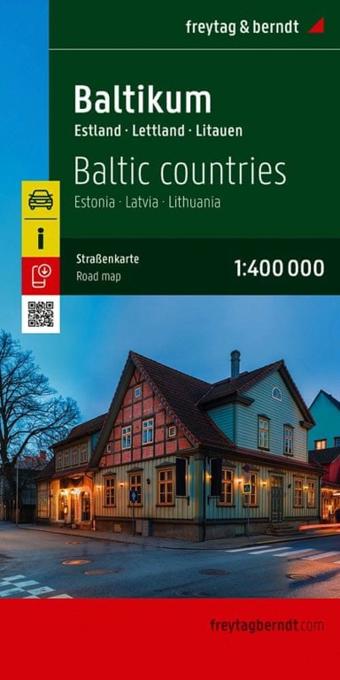 FREYTAG & BERNDT cestovna i turistička karta baltičkih država 1:400 000, izdanje 2025