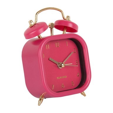 KARLSSON Budilica Metallic Glam, prirodna