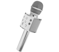 Karaoke mikrofon s zvučnikom, sivi