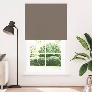 Rolo zavjesa za zamračivanje, 130 x 210 cm, širina tkanine 126,6 cm, poliester, boja kave