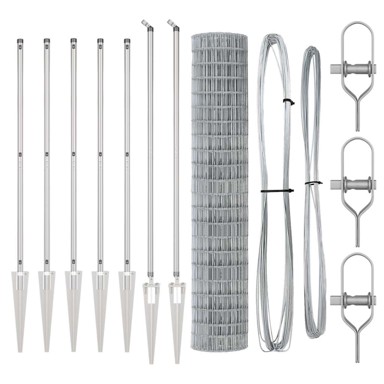 Euro ograda s 7 šiljatih stupova 1,6x10 m galvanizirani čelik