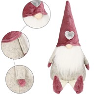 SPRINGOS Božićna figurica - patuljak dekorativni (40 cm)