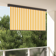 Vanjska roleta narančasta i bijela tkanina 200 × 250 cm