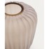 KAVE HOME Vaza bež staklena, visina 27 cm Lumia