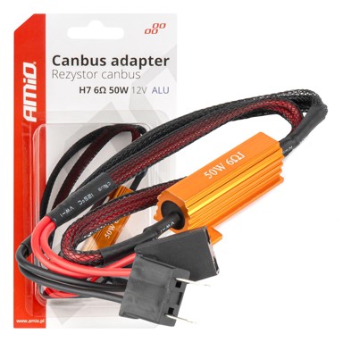 AMIO CANBUS poništivač greške za LED žarulje, H7, 6Ω 50W