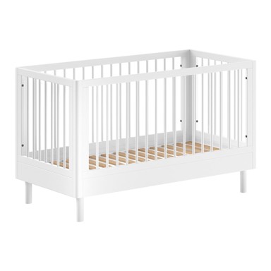 VIPACK Bijeli dječji krevet od masivne bukve 70x140 cm Forrest