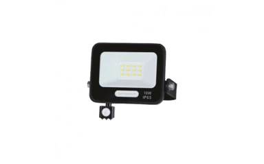 LED SMD reflektor, 10 W, 4000 K, crno tijelo, sa senzorom