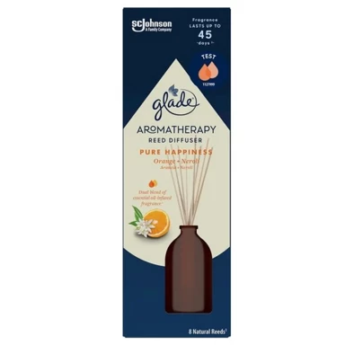 GLADE Uljni difuzor Aromatherapy mirisni štapići Naranča i Cvijet Nerolij, 80 ml