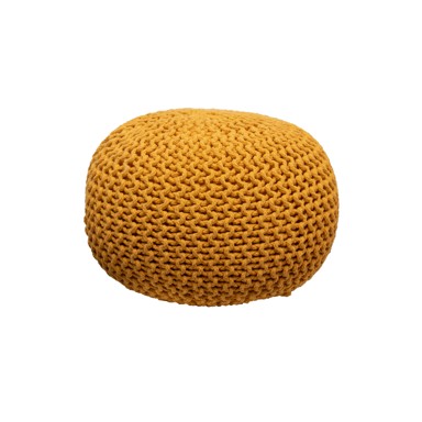 Tabure Stil pleteni 50x50x35 cm, žuti 