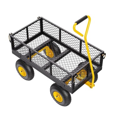 VEVOR Vrtna kolica V500, 1700 x 480 x 515 mm, žuta