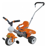 Tricikl sa ručkom, narančasti