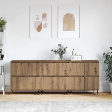Komode, 180x35x70 cm, 3 pcs, konstruirano drvo, hrast artisan