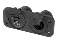BLOW Auto utičnica za upaljač s 2 x USB i poklopcem