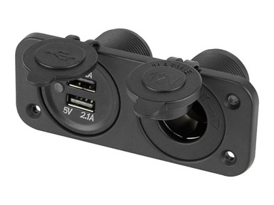 BLOW Auto utičnica za upaljač s 2 x USB i poklopcem