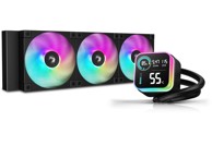 DEEPCOOL AIO tekući hladnjak LQ360 ULTRA, 360 mm, LCD, ARGB, crni, R-LQ360-BKASMC-G-1