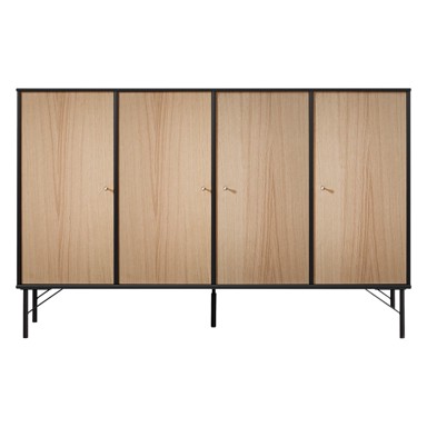 HAMMEL FURNITURE Komoda u dekoru hrasta Mistral Kubus, 136x89 cm
