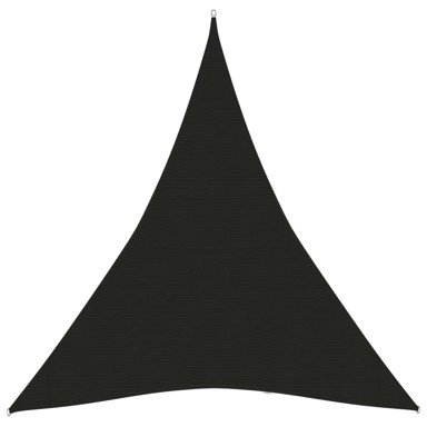Jedro za zaštitu od sunca, HDPE 160 g/m², 4x5x5 m, crno