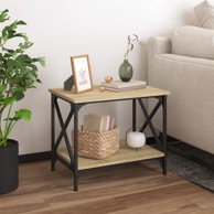 Bočni stolić konstruirano drvo 55x38x45 cm boja hrasta sonoma