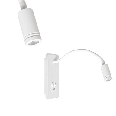 MILAGRO Noćna lampa 8W+2W, bijela