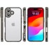 Futrola za Apple iPhone 17 sa zaštitom za kameru, prozirna s crnim okvirom