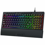 REDRAGON Gaming tipkovnica Shiva Pro K515, membranska s mehaničkim osjećajem, žičana, RGB osvjetljenje, 98 tipki, crna