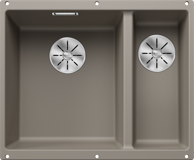 BLANCO Sudoper Subline 340/160-U InFino, Silgranit, bazen lijevo, tartufo