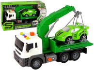 Igračka auto TRANSPORTER ROADSIDE TOW TRUCK 1:16, zelena, zvučni i svjetlosni efekti