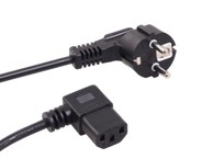 MACLEAN Kutni kabel za napajanje MCTV-802, 3-pinski, EU utikač, 1,5 m