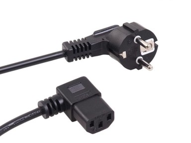 MACLEAN Kutni kabel za napajanje MCTV-802, 3-pinski, EU utikač, 1,5 m