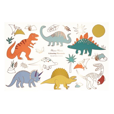 MERI MERI Papirnati podmetač 8 kom 28x42.5 cm Dinosaurs 