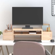 Stalak za monitor, 70 x 27 5 x 15 cm, od masivne borovine