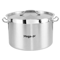 Srednji lonac za catering s poklopcem Mega-M PRO 32 l Ø40 x 26 cm