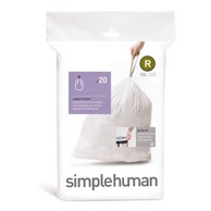 SIMPLEHUMAN Vreće za smeće s trakom za zatezanje 20 kom 10 L R
