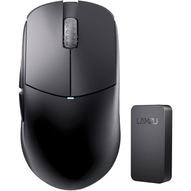 LAMZU Gaming miš Atlantis Mini 4K, crni, desna ruka, žični/bežični, optički, 26000 DPI, 6 tipki, 49 g