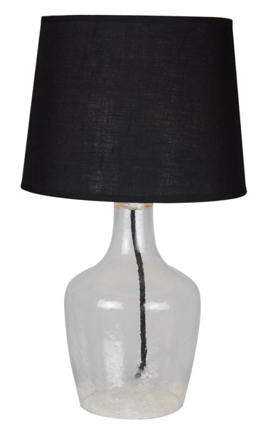 Dekorativna stolna lampa LT4132, prozirno/crna