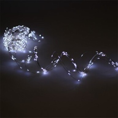 LED lampice, 10 grana, 600 LED, 3 m, hladna bijela, IP44