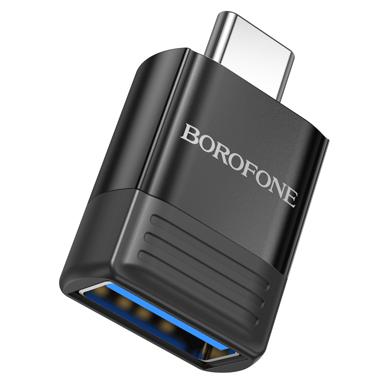 BOROFONE Adapter OTG BV18, tip C na USB, crni