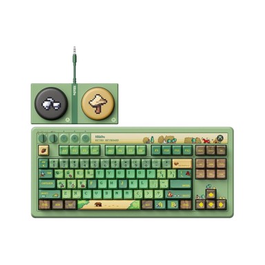 8BITDO Gaming tipkovnica Retro 87, mehanička, ANSI US, Bluetooth / 2.4G / USB-C, Forest Wonder