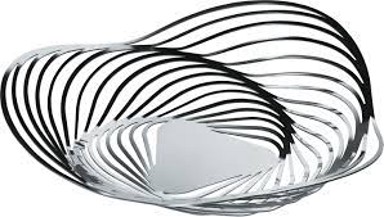 ALESSI Košara Trinity, inox