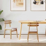 Stolac za blagovanje 2 kom, prirodna i svijetla